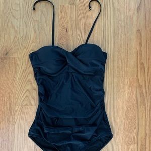 Chicwish Black One Piece Bathing Suit, Size M